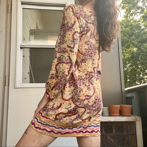 Tsumori Chisato Cotton Printed Long Sleeve Dress - Picture 5 of 5